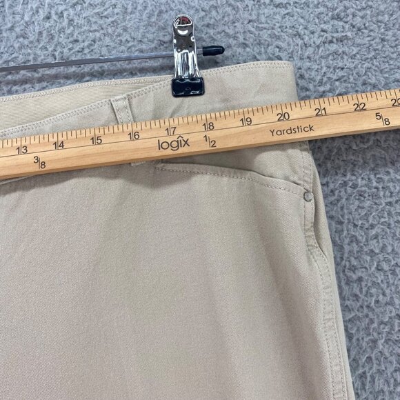 Chicos Jeans Womens 4 US 20 Plus Beige So Slimming Stretch Skinny Ankle Twill - Picture 8 of 12